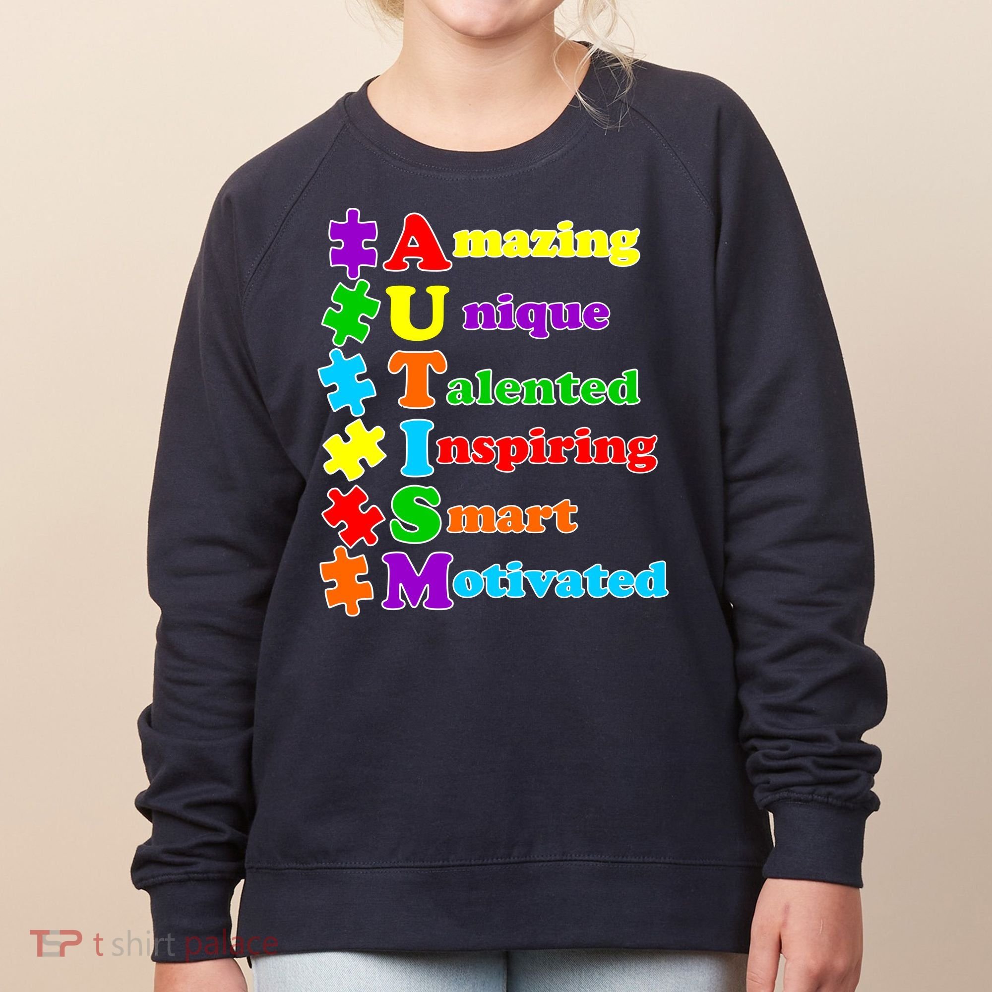 Inspiring Autism Awareness Amazing Smart Unique Puzzle Women's Sweatshirt