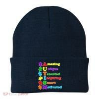Inspiring Autism Awareness Amazing Smart Unique Puzzle Beanie thumb 0