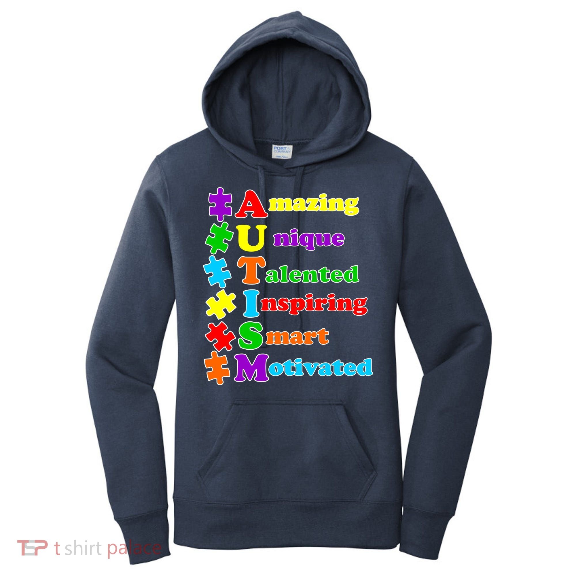 Inspiring Autism Awareness Amazing Smart Unique Puzzle Women's Hoodie