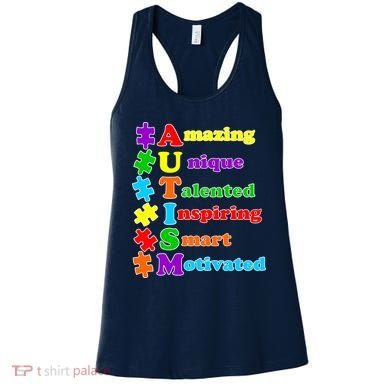 Inspiring Autism Awareness Amazing Smart Unique Puzzle Women's Tank Top