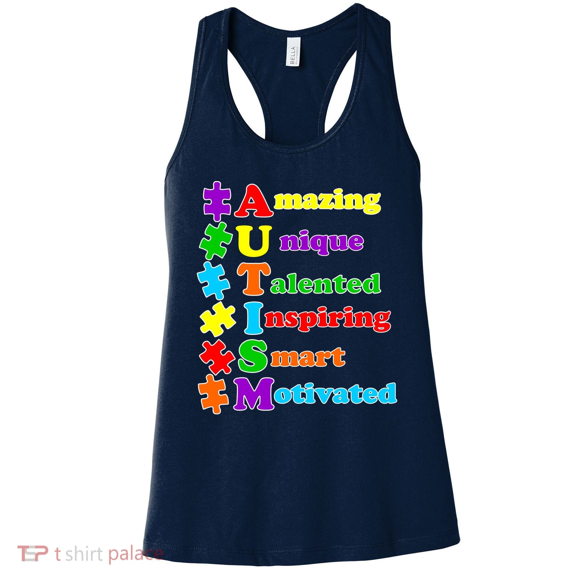Inspiring Autism Awareness Amazing Smart Unique Puzzle Women's Tank Top