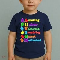 Inspiring Autism Awareness Amazing Smart Unique Puzzle Toddler T-Shirt thumb 2