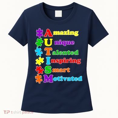 Inspiring Autism Awareness Amazing Smart Unique Puzzle Women's T-Shirt