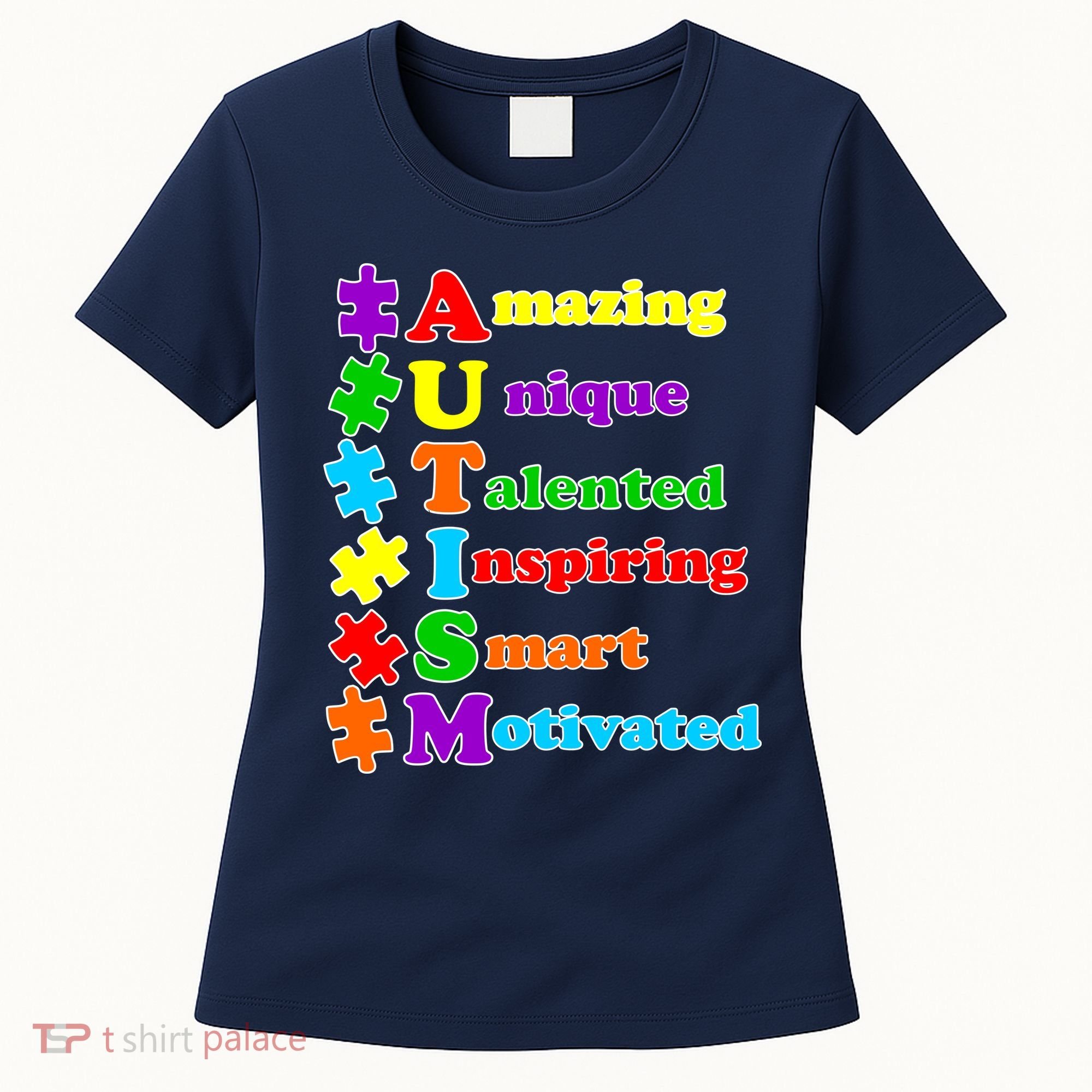 Inspiring Autism Awareness Amazing Smart Unique Puzzle Women's T-Shirt