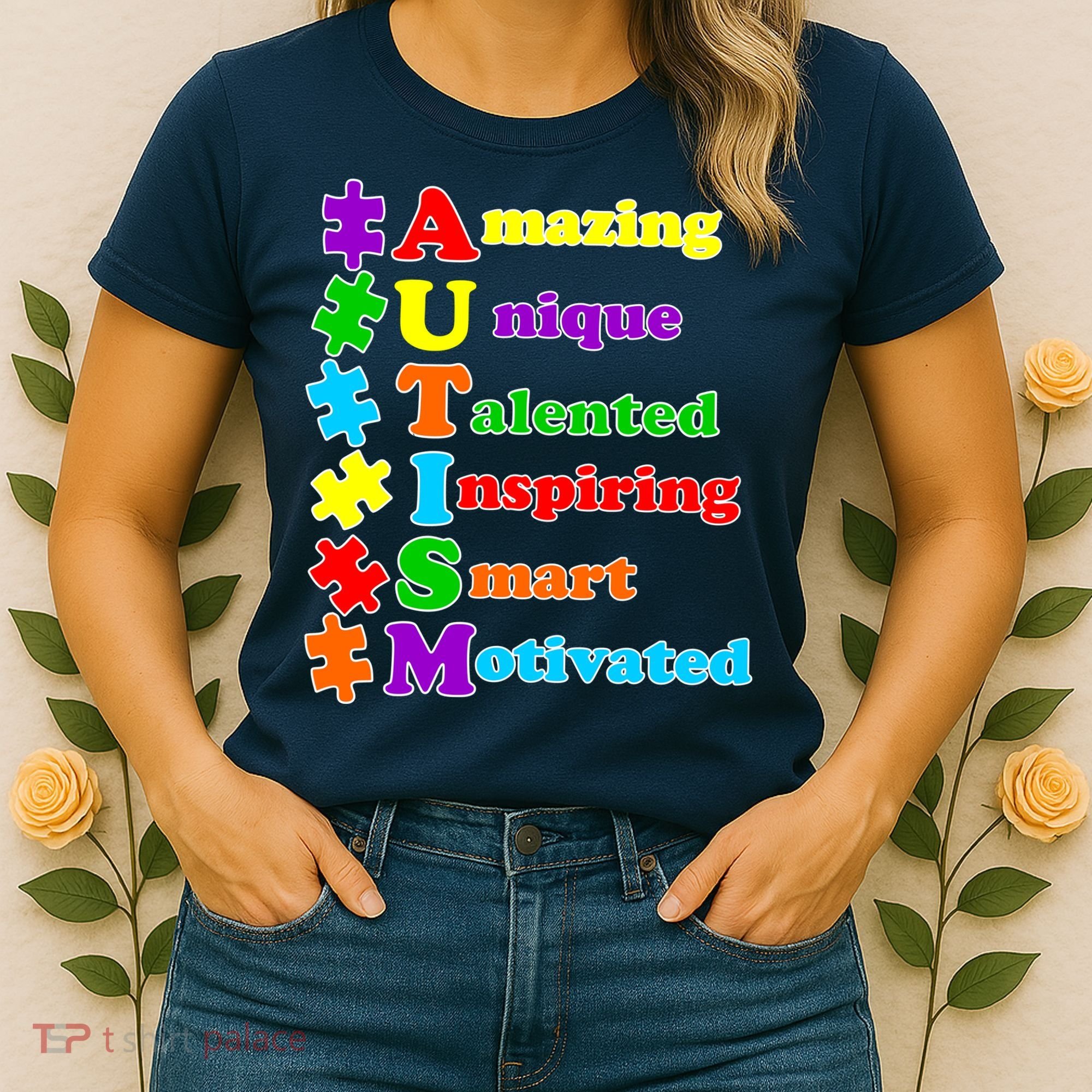 Inspiring Autism Awareness Amazing Smart Unique Puzzle Women's T-Shirt