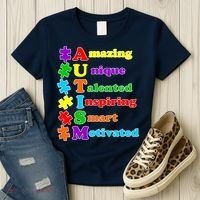Inspiring Autism Awareness Amazing Smart Unique Puzzle Women's T-Shirt thumb 3