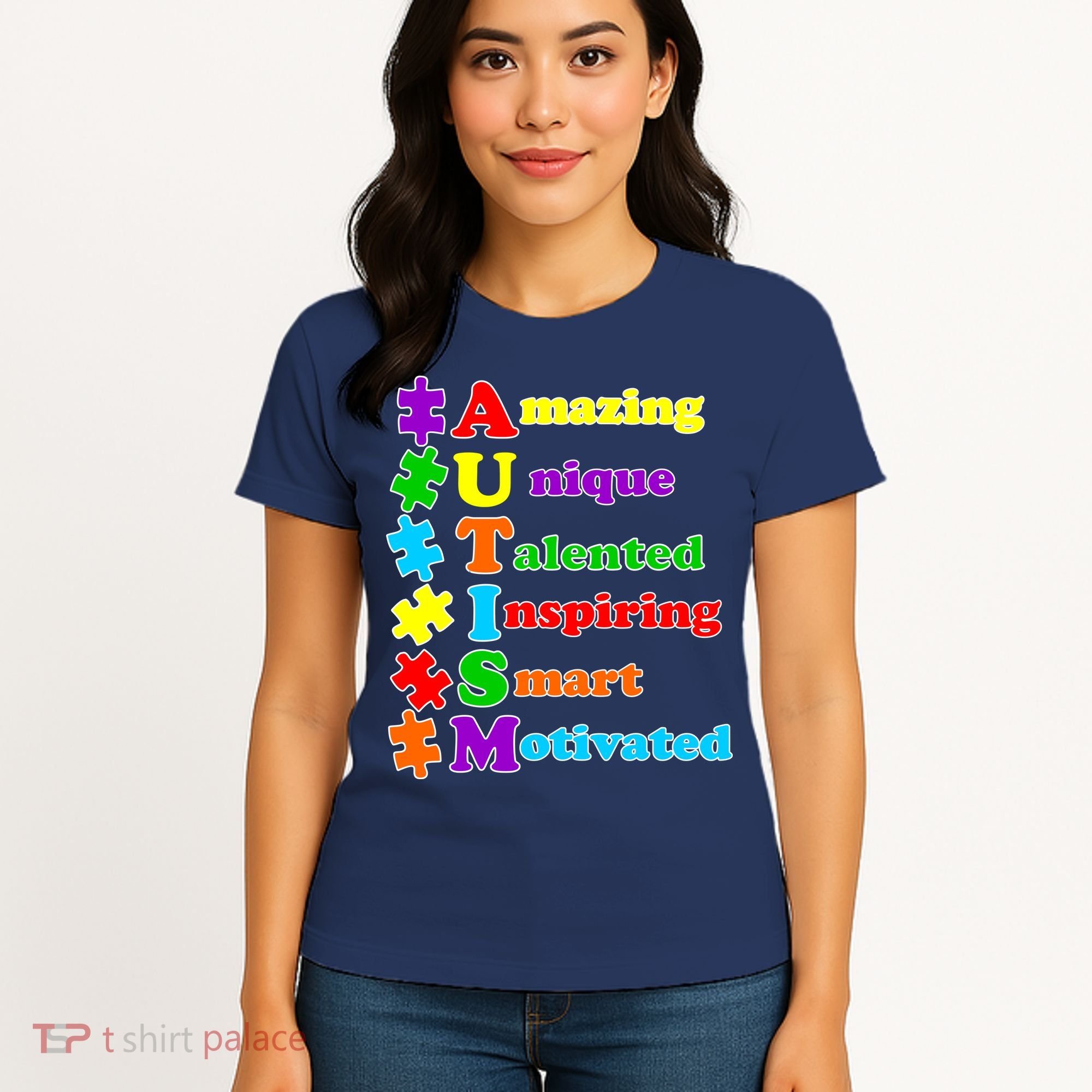 Inspiring Autism Awareness Amazing Smart Unique Puzzle Women's T-Shirt