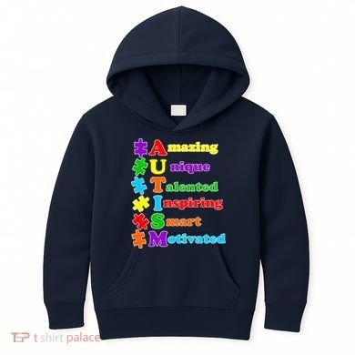Inspiring Autism Awareness Amazing Smart Unique Puzzle Kids Hoodie