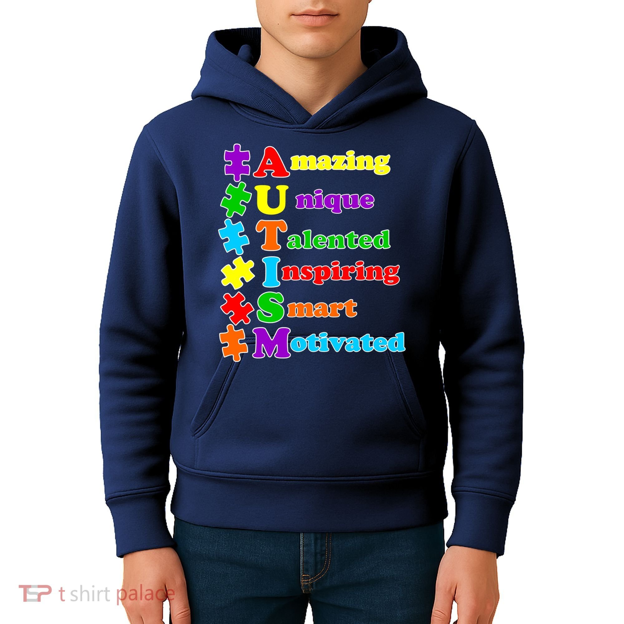Inspiring Autism Awareness Amazing Smart Unique Puzzle Kids Hoodie