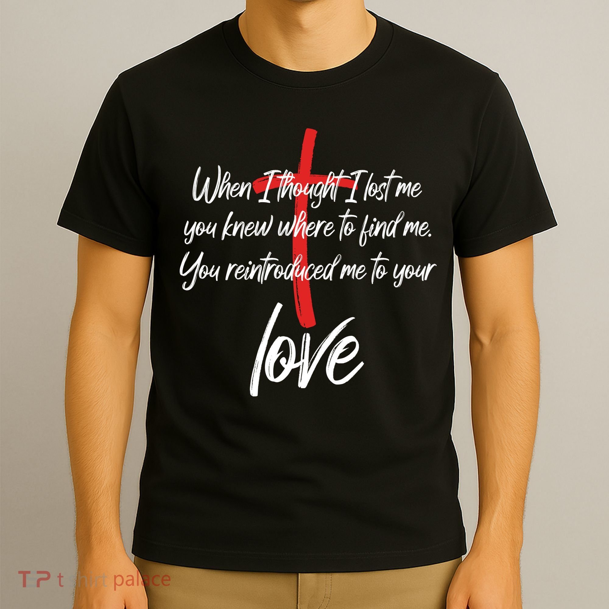Inspiring Christian Quote Faith Cross T-Shirt