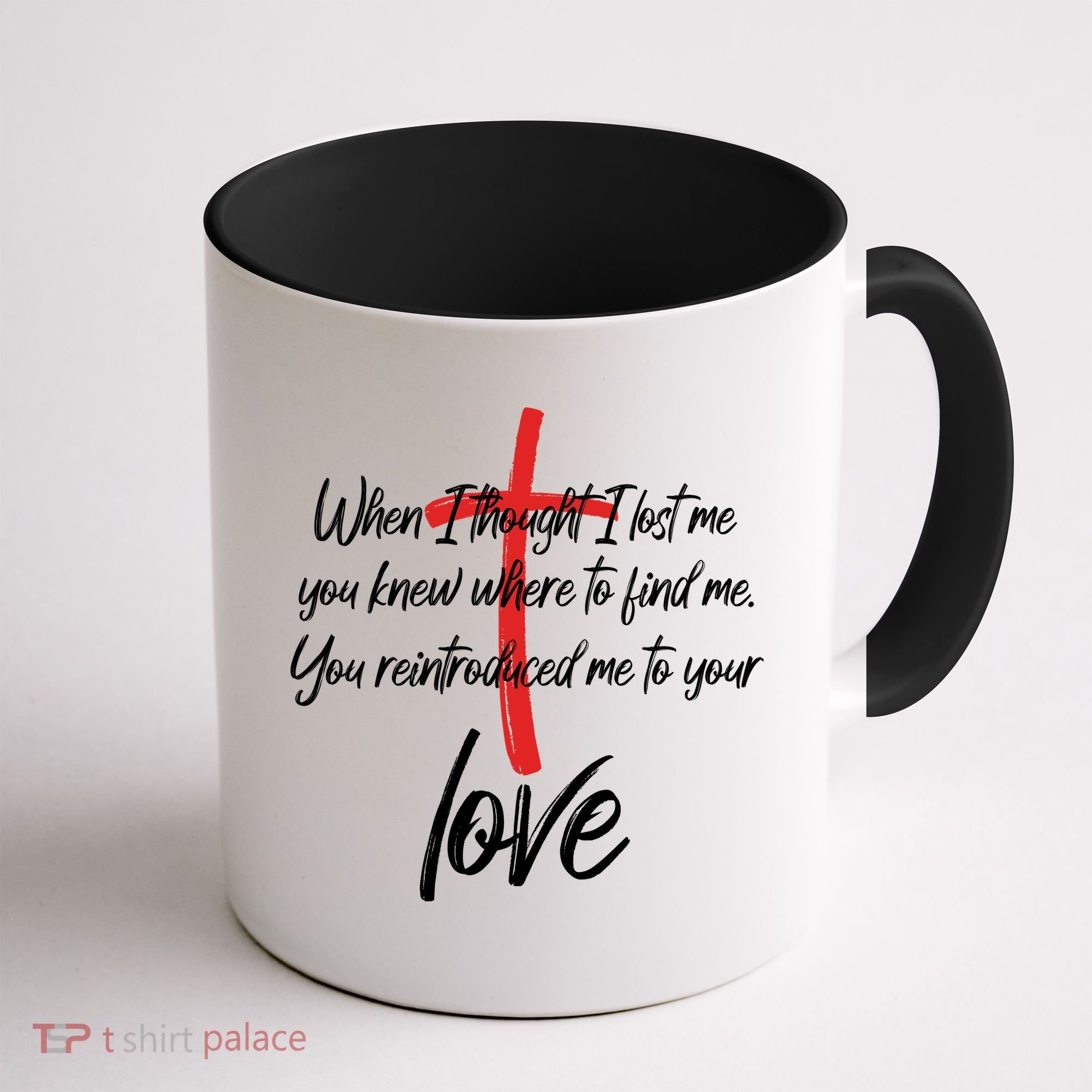 Inspiring Christian Quote Faith Cross Coffee Mug