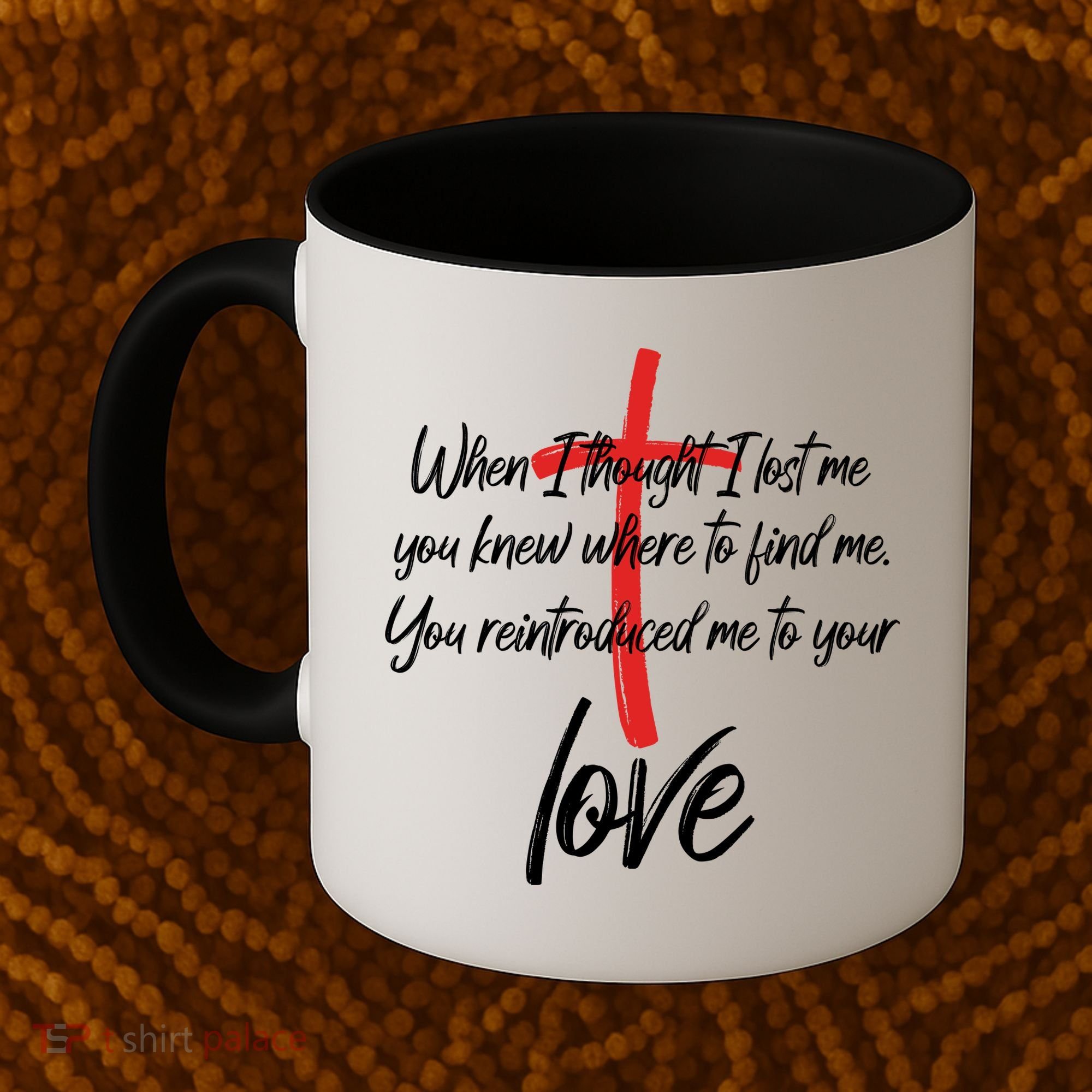 Inspiring Christian Quote Faith Cross Coffee Mug