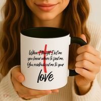 Inspiring Christian Quote Faith Cross Coffee Mug thumb 3