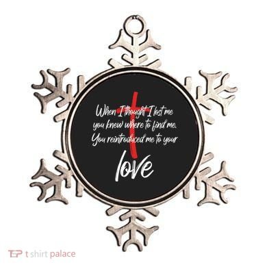 Inspiring Christian Quote Faith Cross Ornament
