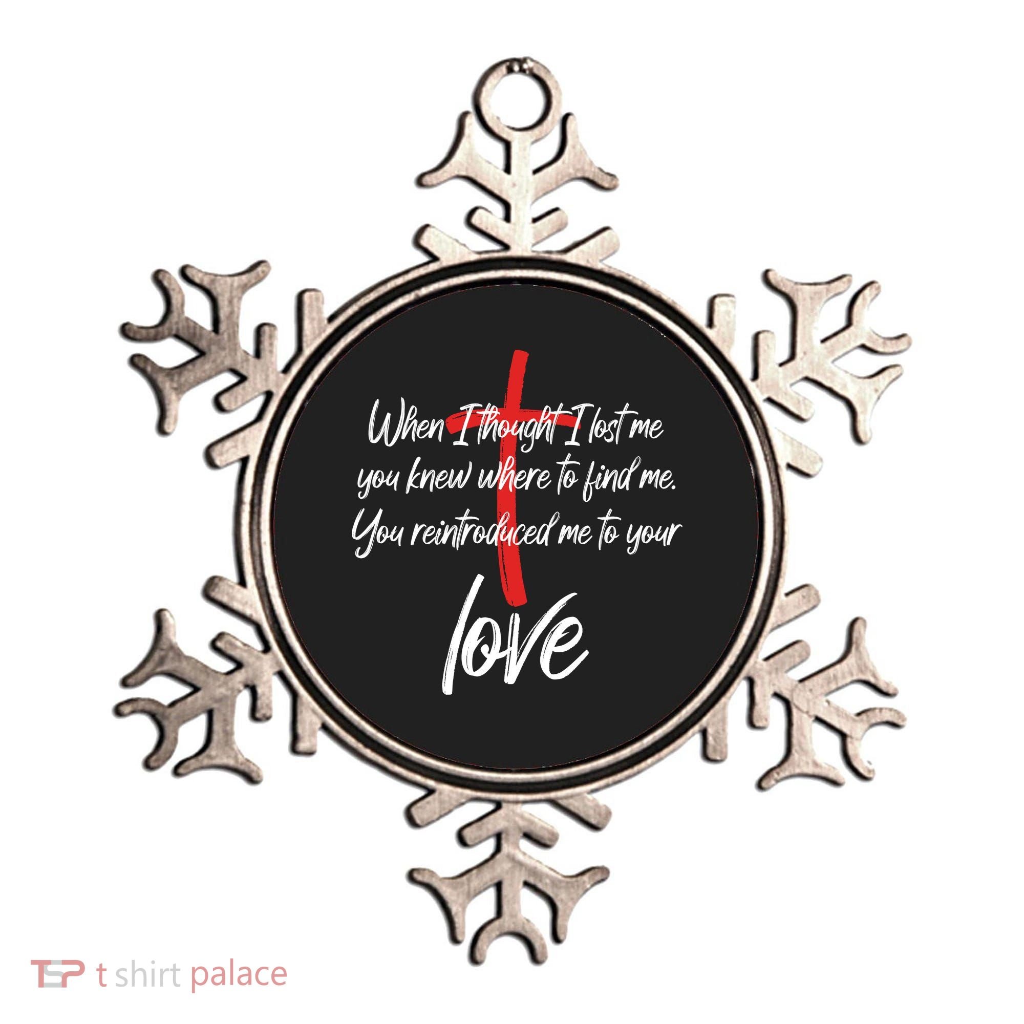 Inspiring Christian Quote Faith Cross Ornament