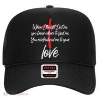 Inspiring Christian Quote Faith Cross Hat thumb 0