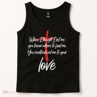Inspiring Christian Quote Faith Cross Tank Top thumb 2