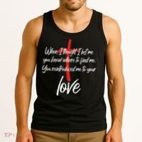 Inspiring Christian Quote Faith Cross Tank Top thumb 3