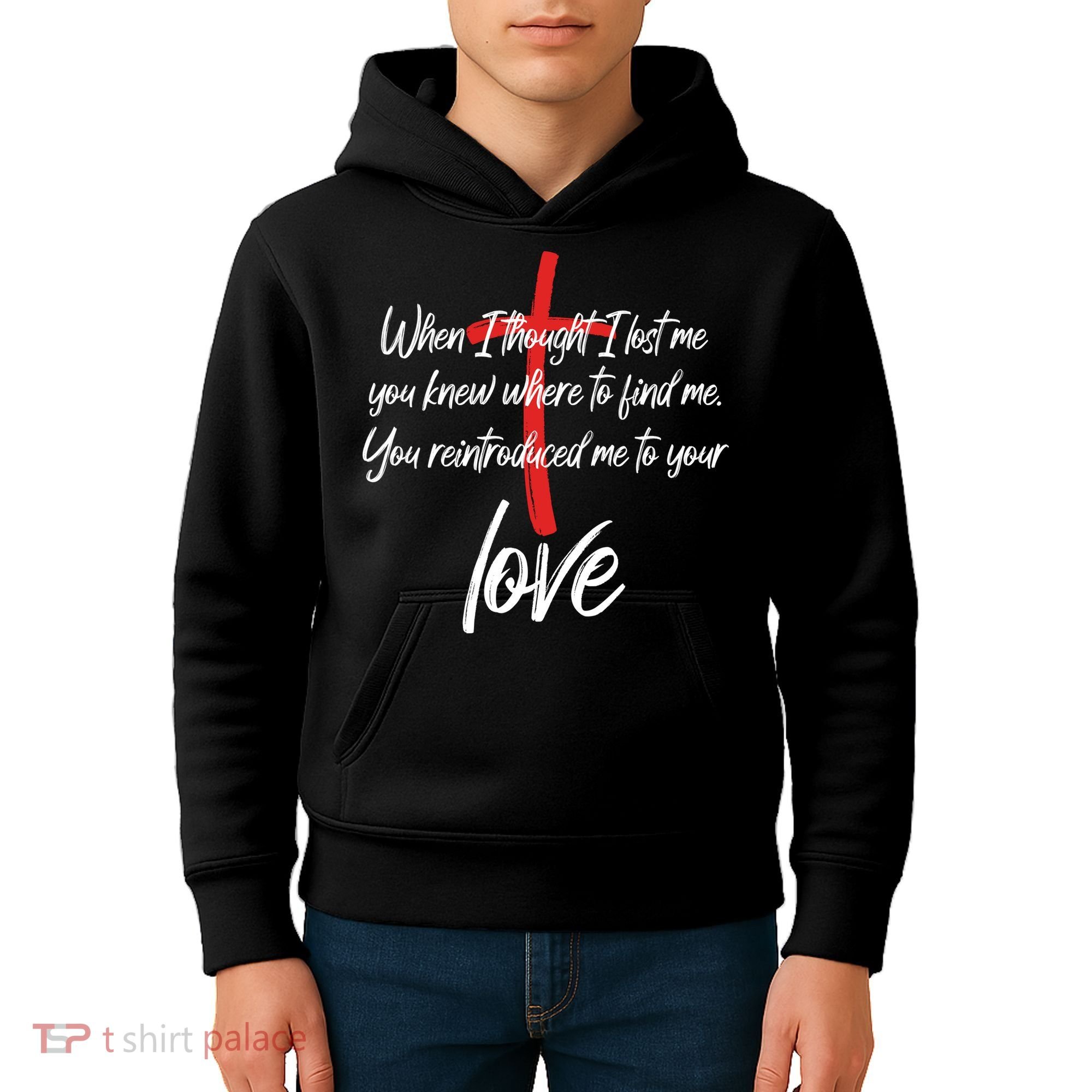 Inspiring Christian Quote Faith Cross Kids Hoodie