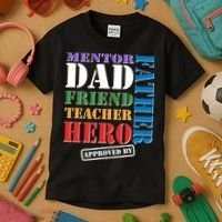 Inspiring Father's Day Dad Kids T-Shirt thumb 3