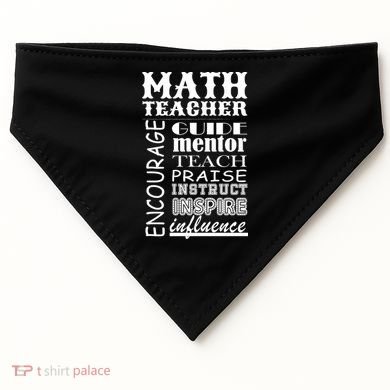 Inspiring Math Teacher USA-Made Doggie Bandana