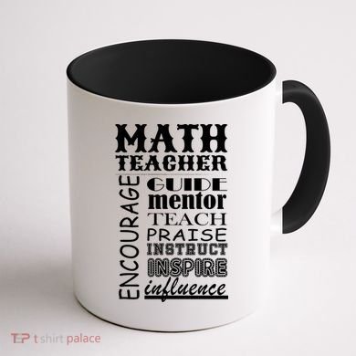 Inspiring Math Teacher Coffee Mug back