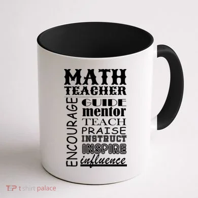 Inspiring Math Teacher Coffee Mug back