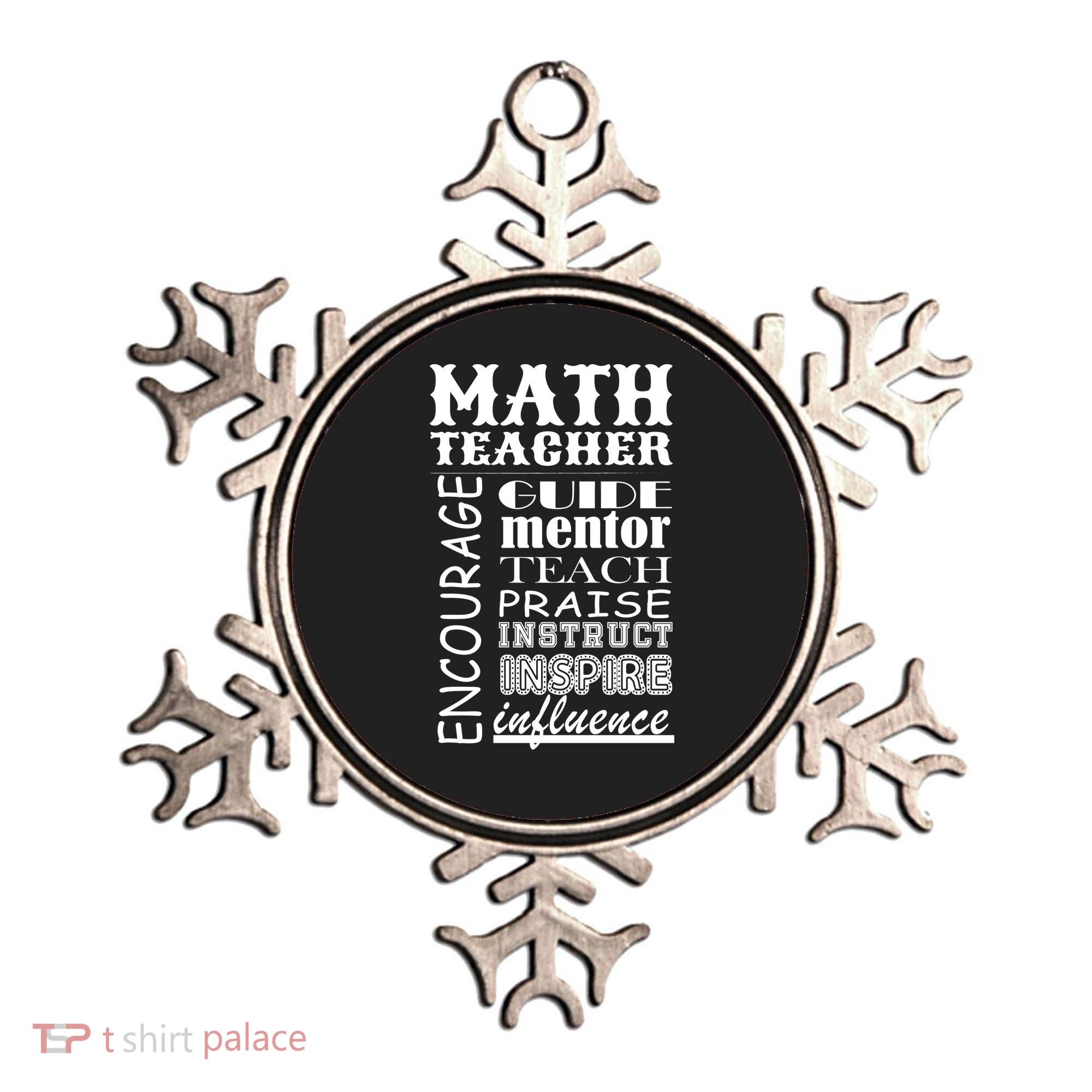 Inspiring Math Teacher Ornament