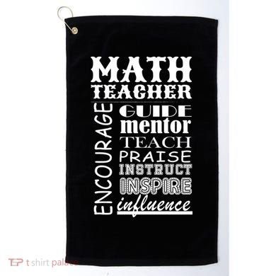 Inspiring Math Teacher Golf Towel