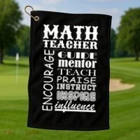 Inspiring Math Teacher Golf Towel thumb 1