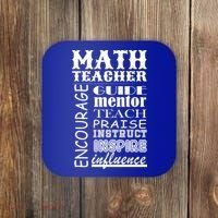 Inspiring Math Teacher Coaster thumb 0