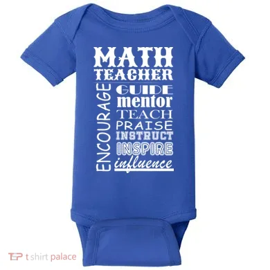 Inspiring Math Teacher Baby Bodysuit