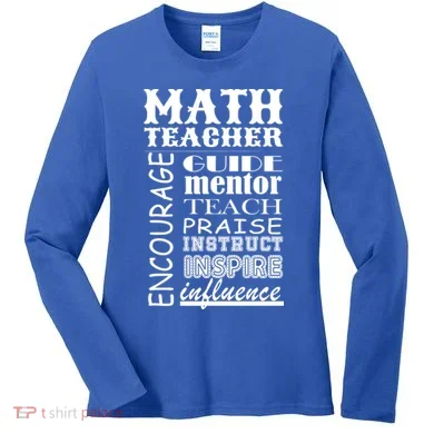 Inspiring Math Teacher Women's Long Sleeve Shirt