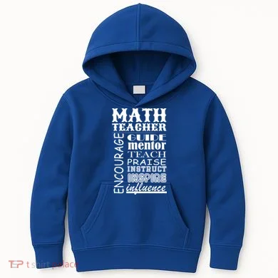Inspiring Math Teacher Kids Hoodie
