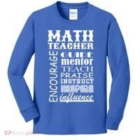 Inspiring Math Teacher Kids Long Sleeve Shirt thumb 0