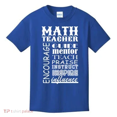 Inspiring Math Teacher Kids T-Shirt