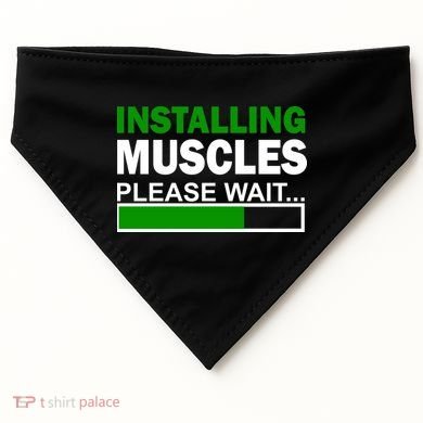 Installing Muscles Please Wait... USA-Made Doggie Bandana