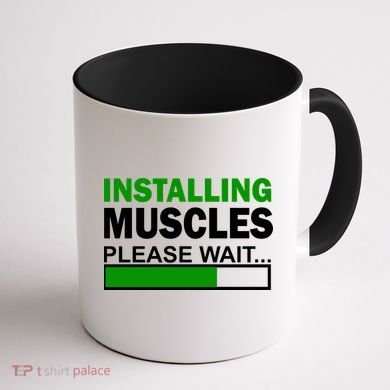 Installing Muscles Please Wait... Coffee Mug back