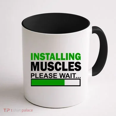 Installing Muscles Please Wait... Coffee Mug back