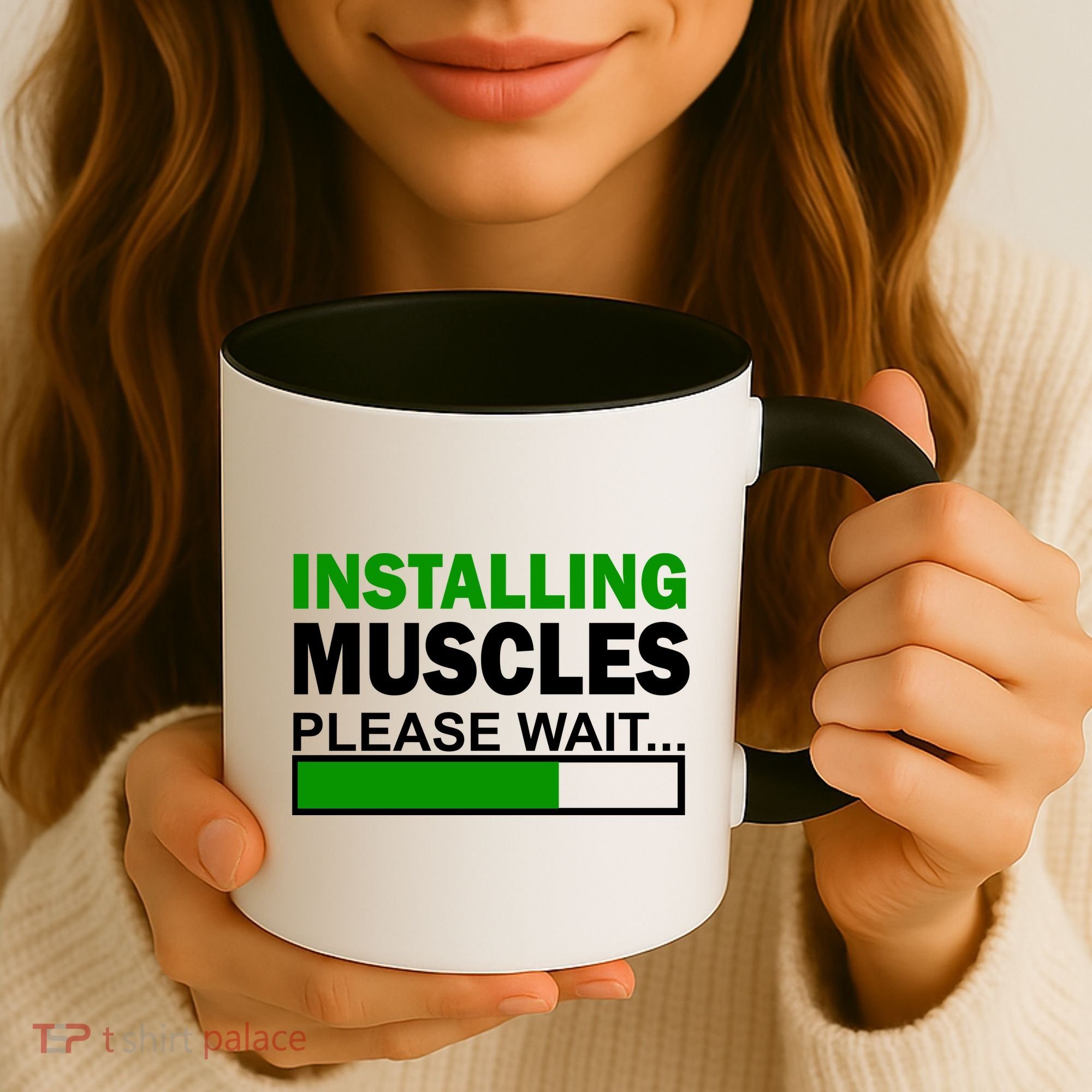 Installing Muscles Please Wait... Coffee Mug