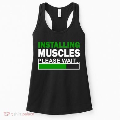 Installing Muscles Please Wait... Women's Tank Top
