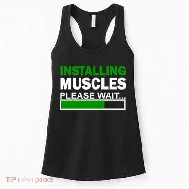 Installing Muscles Please Wait... Women's Tank Top
