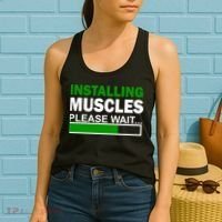 Installing Muscles Please Wait... Women's Tank Top thumb 2