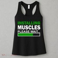 Installing Muscles Please Wait... Women's Tank Top thumb 3