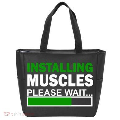 Installing Muscles Please Wait... Tote Bag