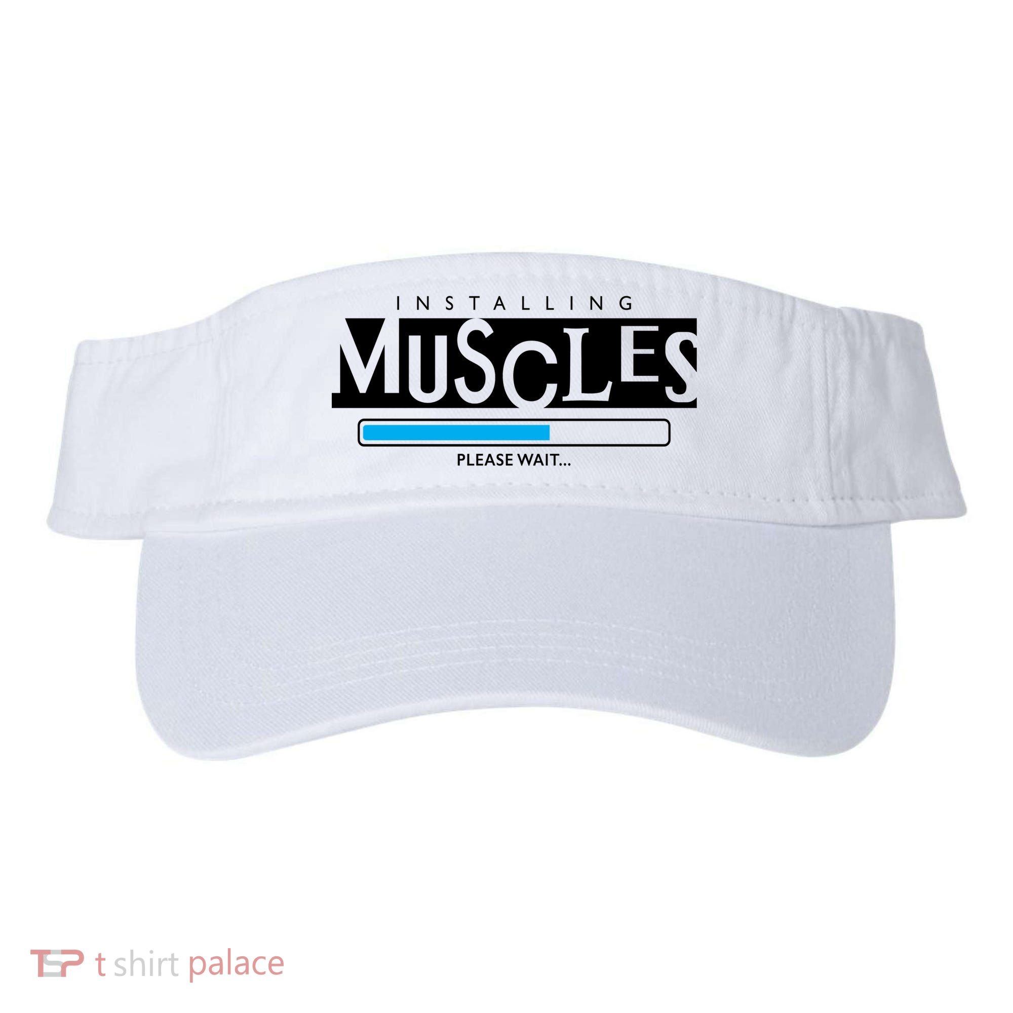 Installing Muscles Please Wait Funny Workout Visor