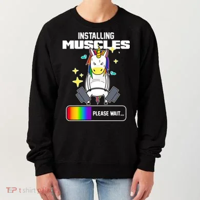 Installing Muscles Unicorn Lifting Women's Sweatshirt
