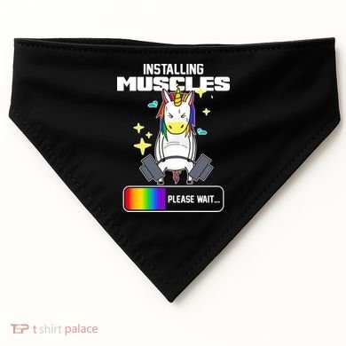 Installing Muscles Unicorn Lifting USA-Made Doggie Bandana