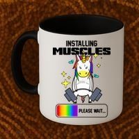 Installing Muscles Unicorn Lifting Coffee Mug thumb 2