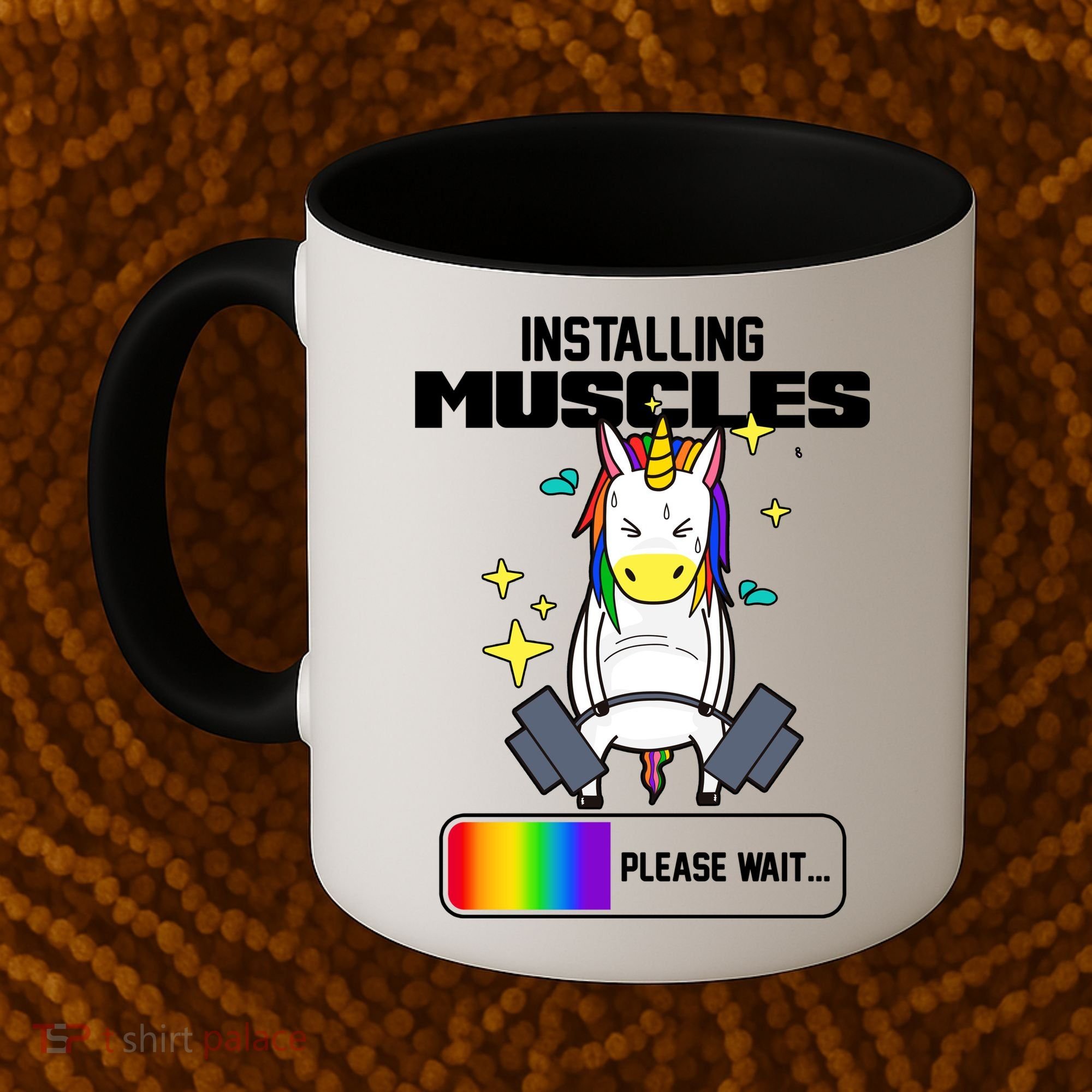 Installing Muscles Unicorn Lifting Coffee Mug